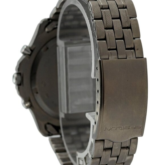 Seiko 40mm Men's Epsilon Alba Titanium Chronograph Alarm Watch - Picture 5 of 7